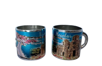 Магнит метална чашка Несебър