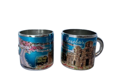 Магнит метална чашка Несебър